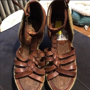 Sam Edelman Brown Wedges 7.5